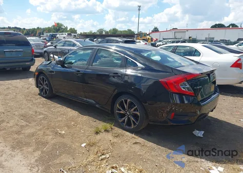 2019 Honda Civic Sport from USA, damaged, VIN 2HGFC2F89KH581850
